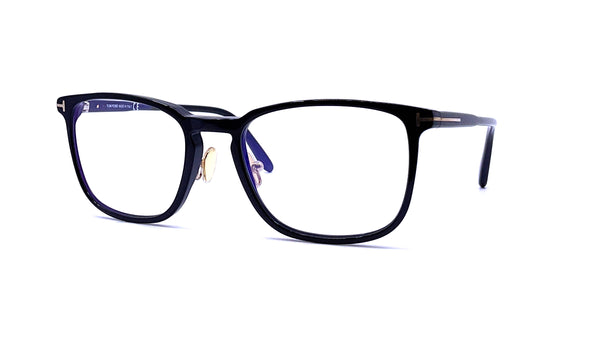 Tom Ford - Blue Block Classic Rectangular Opticals [53] TF5699-B (Shiny Black)