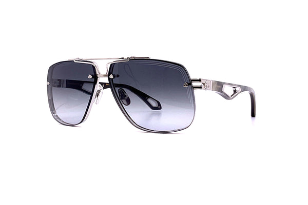 Maybach Eyewear - The King II (Platinum Plated | Light Slate | Grey)