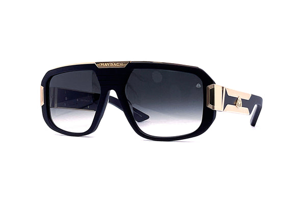 Maybach Eyewear - The Boss II (22k Mellow Gold | Black Velvet | Blue Grey Gradient)