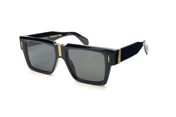 Cutler and Gross x The Great Frog Flex Square Sunglasses (Black | 24k Gold)