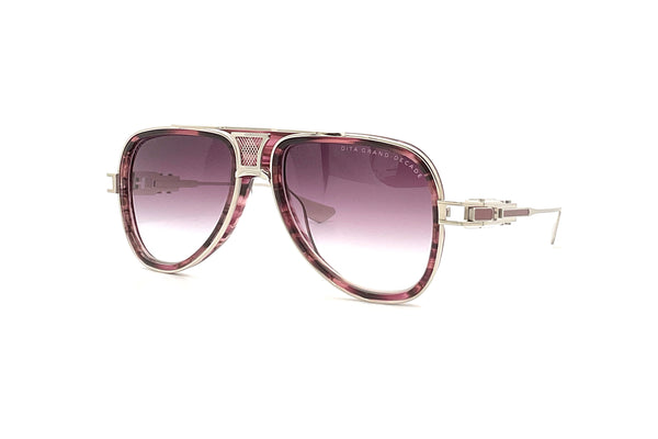 Dita - Grand Decade (Deep Purple Swirl with Silver | Matte Silver)