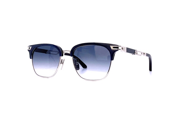 Maybach Eyewear - The Dean I (Palladium Plated | Night Blue | Blue/Grey Gradient)