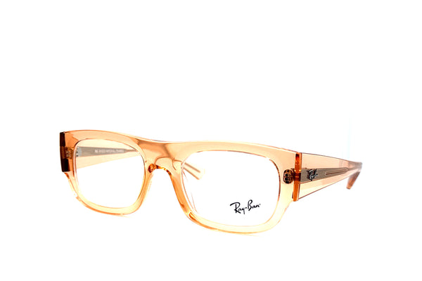 Ray-Ban - RB 7218 KRISTIN (Polished Transparent Orange | Clear)