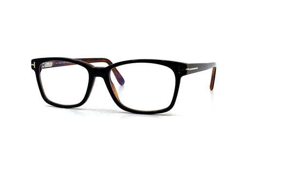 Tom Ford - Blue Block Classical Rectangular Opticals TF5713-B (Black)