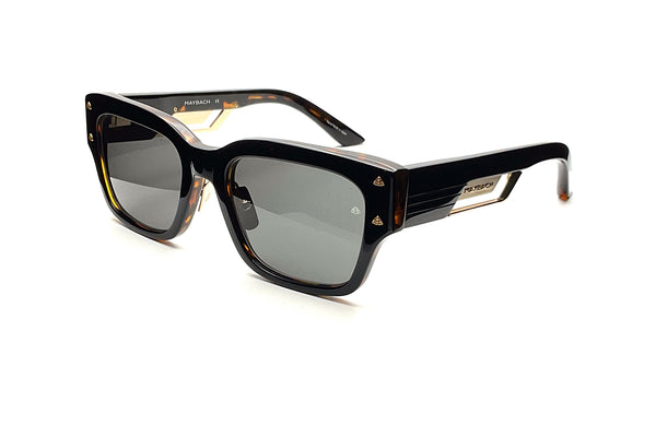 Maybach Eyewear - The Rebel II (22k Mellow Gold Plated | Black/Tortoise | Dark Grey)
