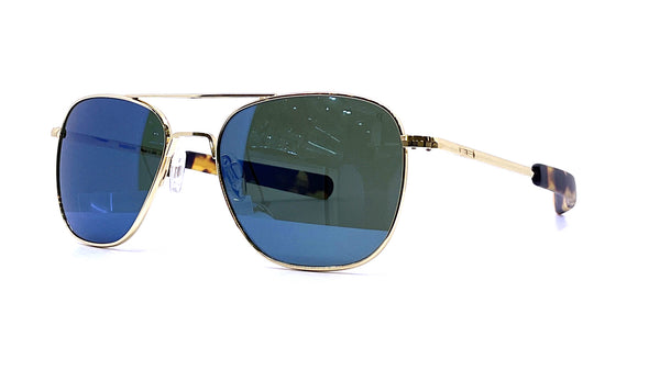 Randolph - Aviator (23k Gold | Cobalt Polarized)