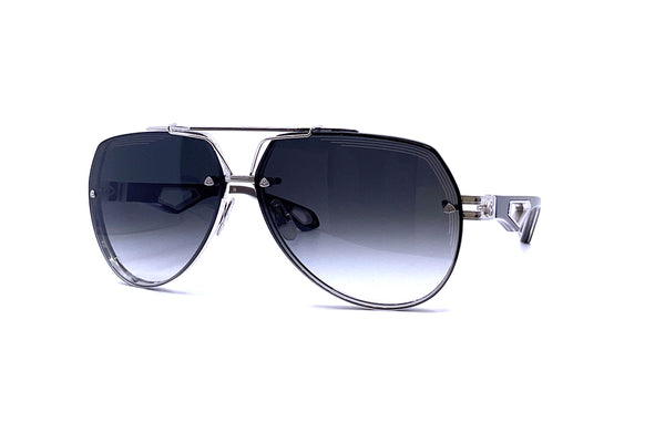 Maybach Eyewear - The King I (Platinum Plated | Tiramisu | Blue/Grey Gradient)