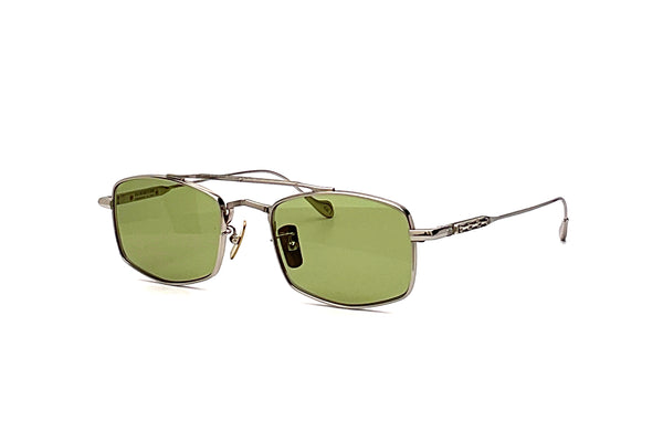 Jeweled Collection - Cutler and Gross x The Great Frog Bowie (Silver/Green) with 0.24ct Diamonds