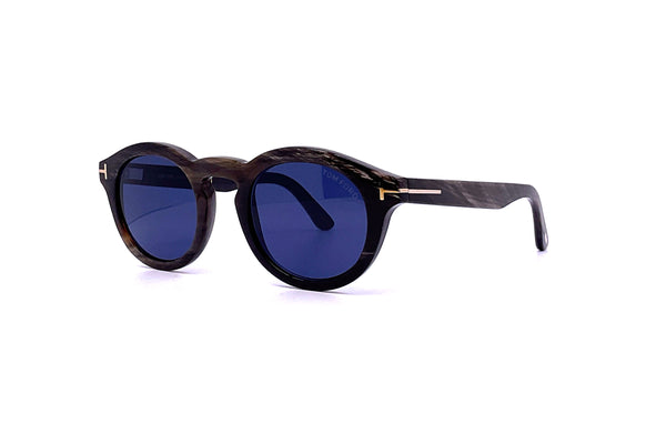 Tom Ford Private Collection - TF1128-P (Black Horn | Blue)