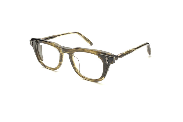 Akoni - Orion (Green Tortoise Swirl/Antiqued White Gold)