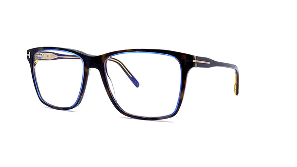Tom Ford - Blue Block Square Opticals TF5817-B (Shiny Brown)