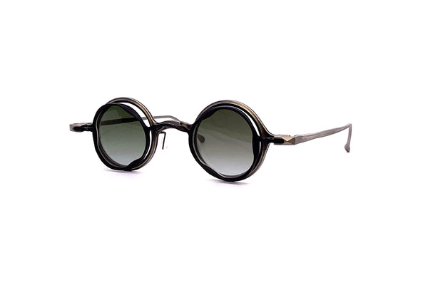 Rigards - RG1912CU (Antique Grey) + Sun Clip (Black | Green Gradient)