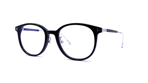 Tom Ford - Blue Block Soft Round Opticals TF5644-D-B (Black/Silver)