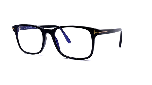 Tom Ford - Blue Block Square Opticals TF5831-B (Shiny Black)
