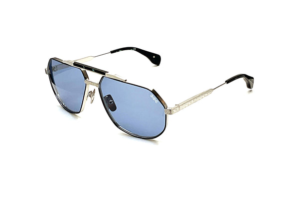 Hoorsenbuhs Sunglasses - Model XII (Shiny Silver Blue/Tokyo Tortoise)