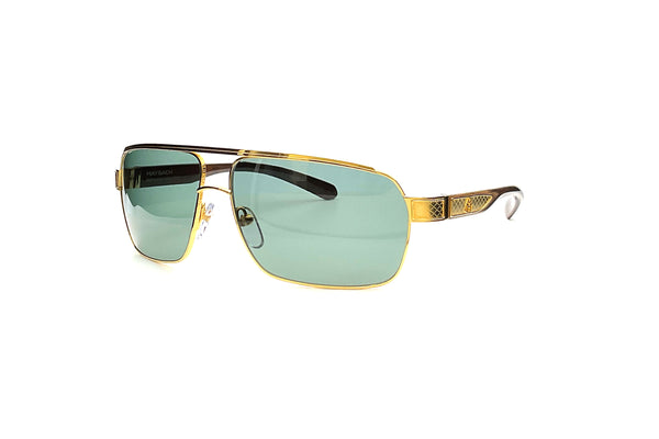 Maybach Eyewear - The Admiral I (Gold Plated | Walnut/Ebony/Walnut Burr/Velvet | Irish Green)