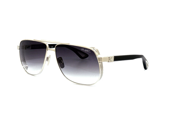 BUGATTI - 100 (Sterling Silver/Black Acetate | Grey Gradient)