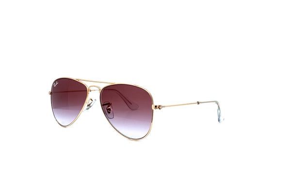 Ray-Ban - Aviator Kids [50] (Rose Gold | Dark Violet)