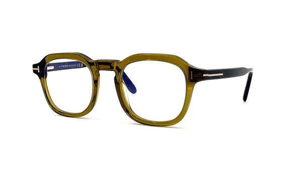 Tom Ford - Blue Block Round Opticals TF5836-B (Crystal Brown)