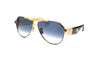 Maybach Eyewear - The King III (22k Mellow Gold Plated | Black Lacquer/Deepsea Blue Walnut Burr/Walnut/White Burr | Light Blue Gradient)