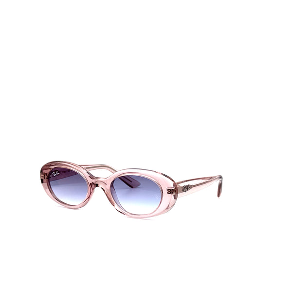 Ray-Ban - RB9141S Kids (Polished Transparent Pink | Clear Gradient Blue Mirror Red)