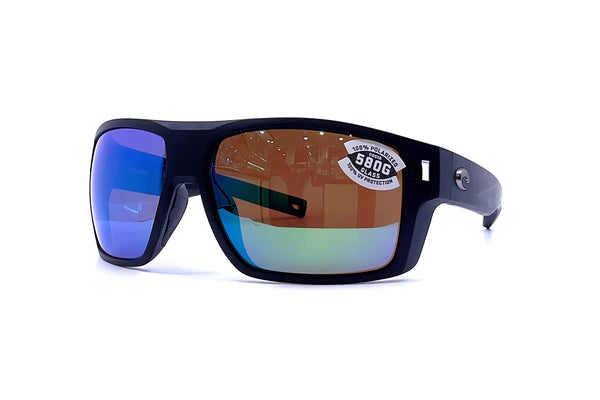 Costa - Diego (Matte Black | Green Mirror Glass)