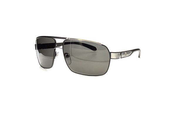 Maybach Eyewear - The Admiral I (Black Satin/Platinum Plated/Black/Velvet | Dark Grey)