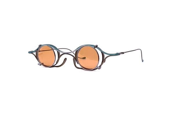 Rigards - RG2003TVA (Antique Gold/Teal) + Sun Clip (Silver)