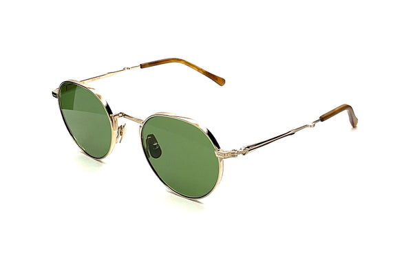Mr. Leight - Hachi S (12K White Gold-Matte Marbled Rye/Semi-Flat Diamond Green)