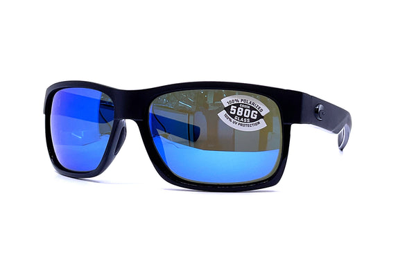 Costa - Half Moon (Black | Blue Mirror Glass)