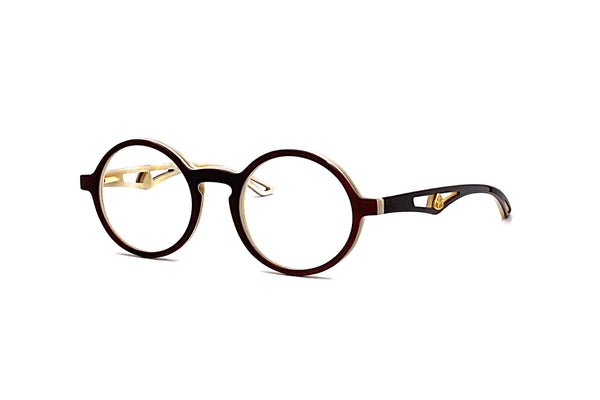 Maybach Eyewear - The Sense II (24k Gold Plated | Burgundy Beach | Clear)