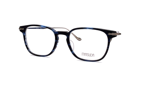 Matsuda - M2052 (Matte Blue Tortoise - Antique Silver | Clear)