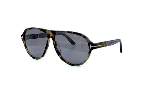 Tom Ford - Quincy TF1080 (Coloured Havana/Shiny Grey)