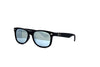 Ray-Ban - New Wayfarer Kids (Rubber Black | Green Mirror Silver)