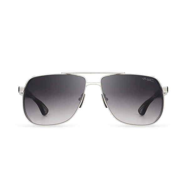 BUGATTI - 100 (Sterling Silver/Black Acetate | Grey Gradient)