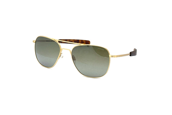 Randolph - Aviator [58] (23k Satin Gold | Evergreen Polarized)
