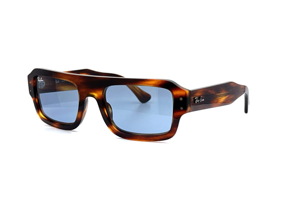 Ray-Ban - Flacko (Polished Striped Havana | Blue)