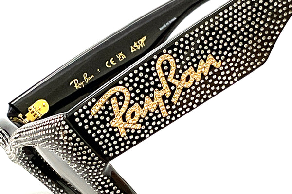 Ray-Ban x A$AP Rocky - Wayfarer Puffer Crystal Pave Edition (Polished Black & Strass Pave)