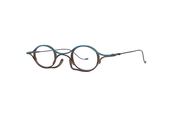 Rigards - RG2003TVA (Antique Gold/Teal) + Sun Clip (Silver)