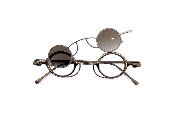 Rigards - RG0105TI (Antique Gold) + Sun Clip (Silver | Bronze Gradient)