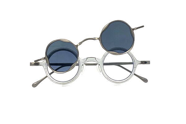 Rigards - RG1912CU (Chalk White | Titanium) + Sun Clip (Dark Grey)