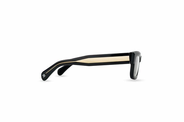 BUGATTI - 69 (Black Acetate/White Gold)