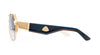 Maybach Eyewear - The King III (22k Mellow Gold Plated | Black Lacquer/Deepsea Blue Walnut Burr/Walnut/White Burr | Light Blue Gradient)