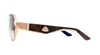 Maybach Eyewear - The King III (22k Solid Rose Gold Plated/Black Lacquer Temple/Walnut Burr/White/Deepsea Blue Walnut Burr | Umber Brown Gradient)