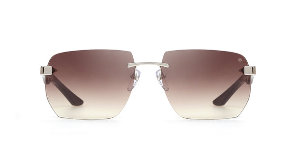 Maybach Eyewear - The Artist Sun I (Platinum Plated | Burgundy Red BEM/Ebony | Chocolate Brown Gradient)