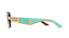 Maybach Eyewear - The President II (22k Mellow Gold Plated | Aruba Blue Madrone/Maple/Walnut Burr | Light Bronze Gradient)
