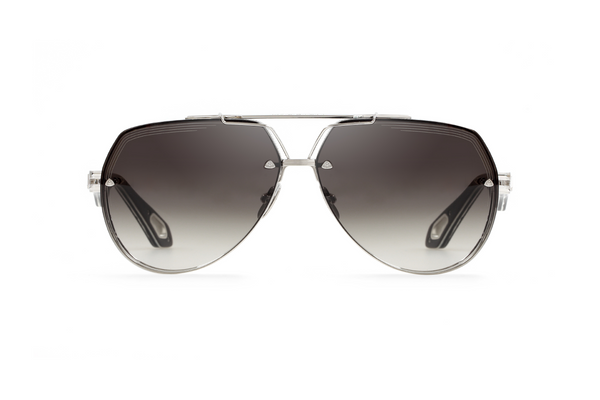 Maybach Eyewear - The King I (Platinum Plated | Tiramisu | Blue/Grey Gradient)