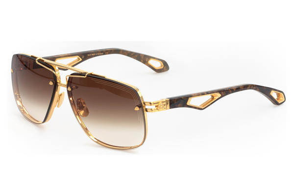 Maybach Eyewear - The King II (24k Gold Plated | Amber | Light Bronze Gradient)