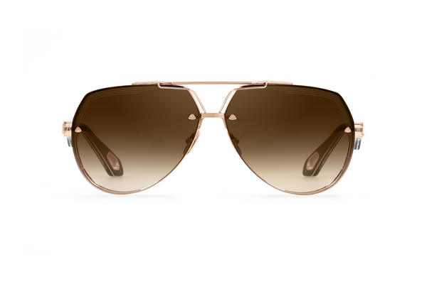 Maybach Eyewear - The King I (18k Solid Rose Gold | Tiramisu | Umber Brown Gradient)