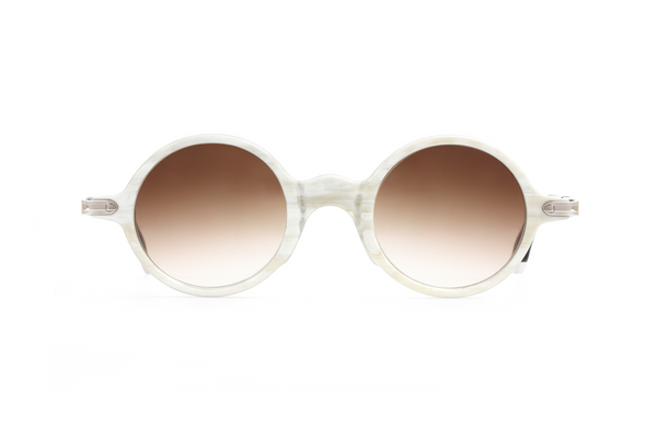 Maybach Eyewear - The Alternative II (Palladium Plated | White Marble/Black | Umber Brown)